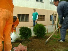 AmCham Clean and Green Dusan Korac Elementary School in Bijelo Polje, April 26, 2011  (19)