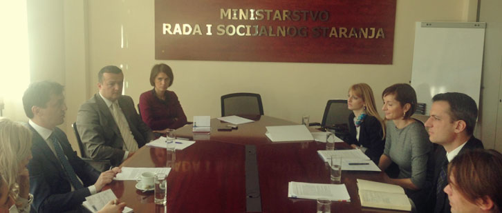 Meeting with the Minister  Mr. Predrag Bošković