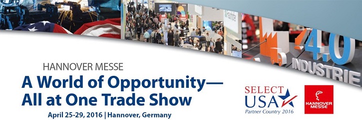 Hannover Messe Trade Show, April 25-29, 2016