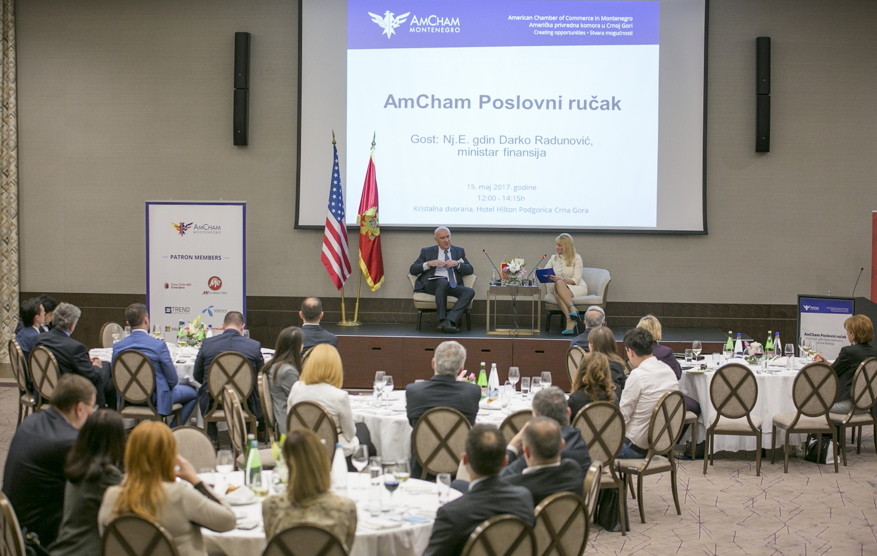 AmCham Business Luncheon with Minister of Finance, H.E. Darko Radunović