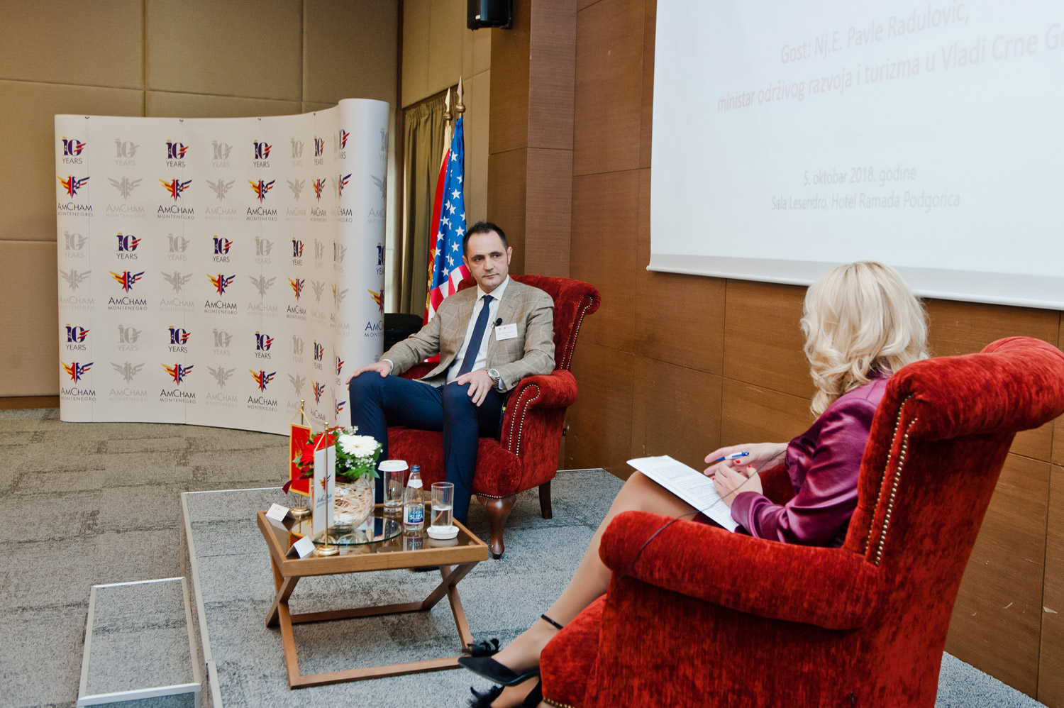 AmCham Business Luncheon with H.E. Pavle Radulović, Minister of Sustainable Development and Tourism, October 5, 2018